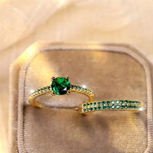 Duo de bagues - Serena Emerald