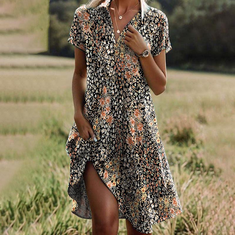 Marianne - robe vintage à motif floral