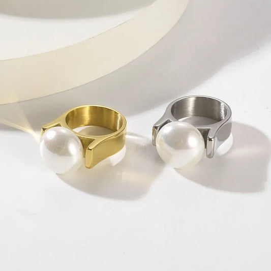 Bague vintage à perles