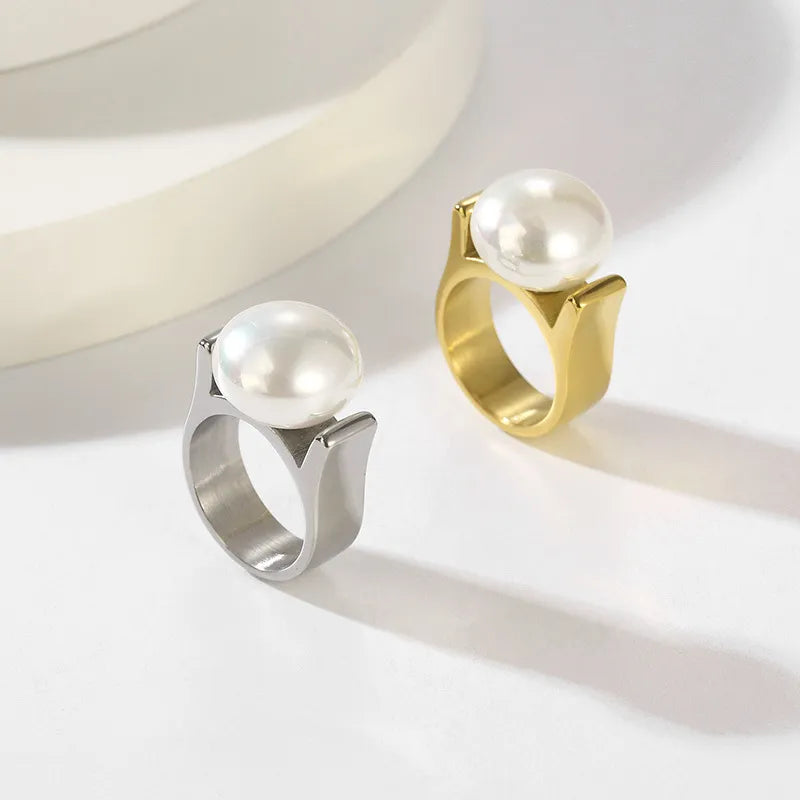 Bague vintage à perles