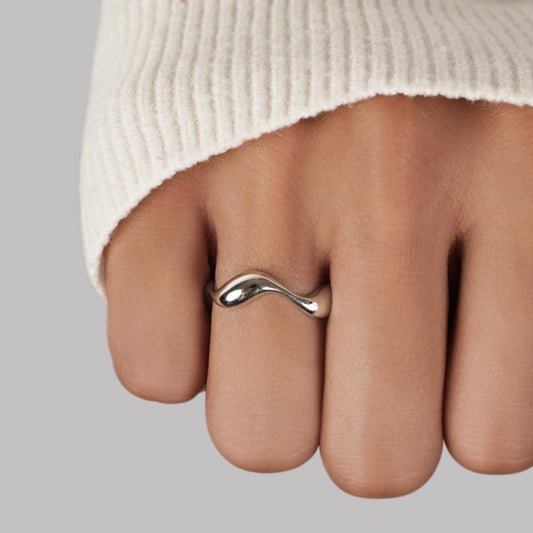 Bague réglable en argent - Ione