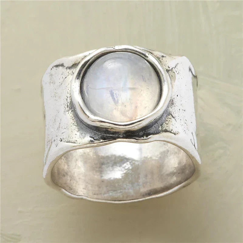 Bague Boho en pierre de lune