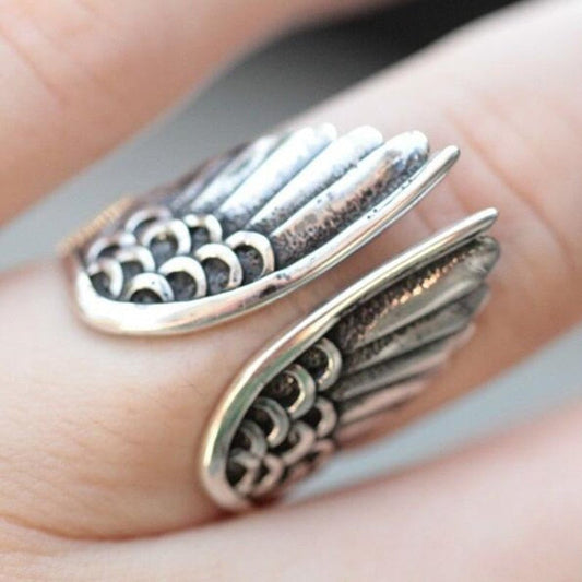 Bague ange réglable en argent 925