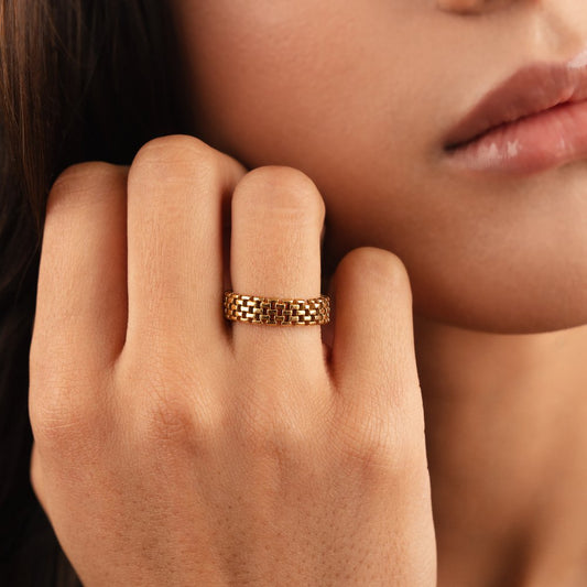 Bague à maillons de chaîne Niyah