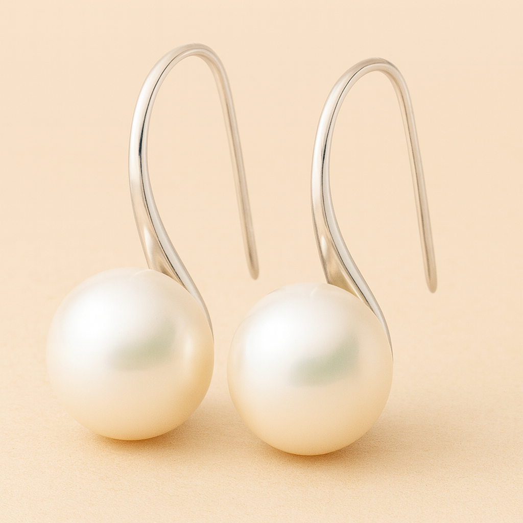 Boucles D Oreilles Elegante Tropfen Perle Édition Limitée Exclusive