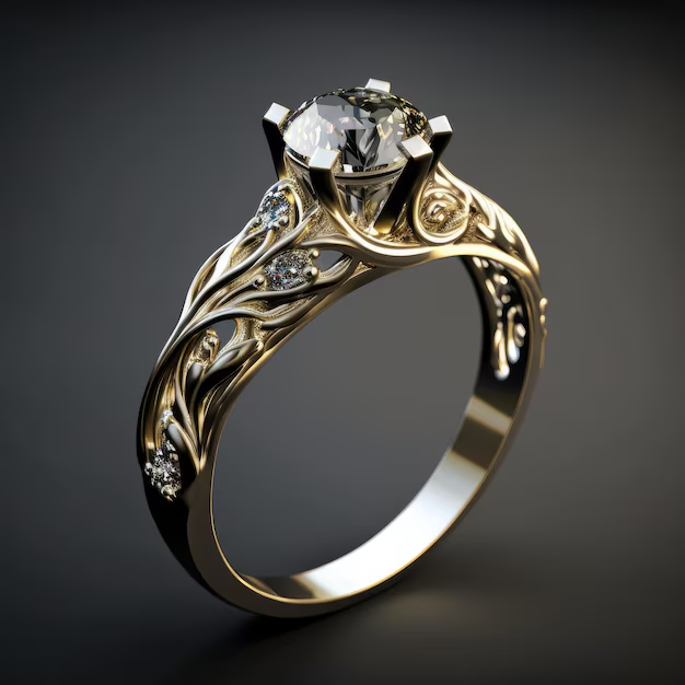 Bague élégante en zircon exotique