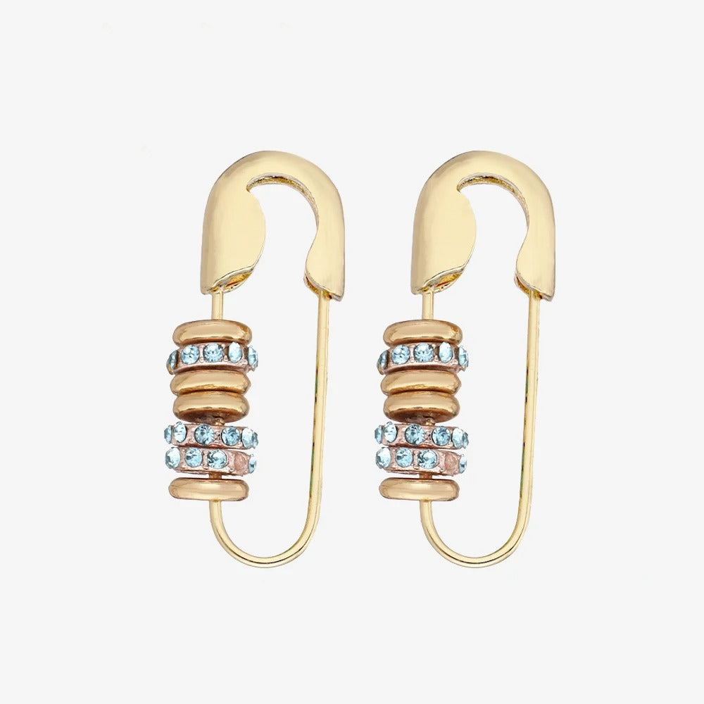 Boucles d'oreilles gouttes d'eau brillantes