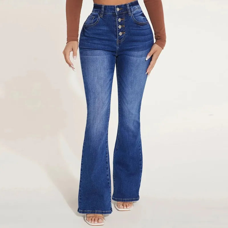 Emma - Mode jeans à taille haute stretch