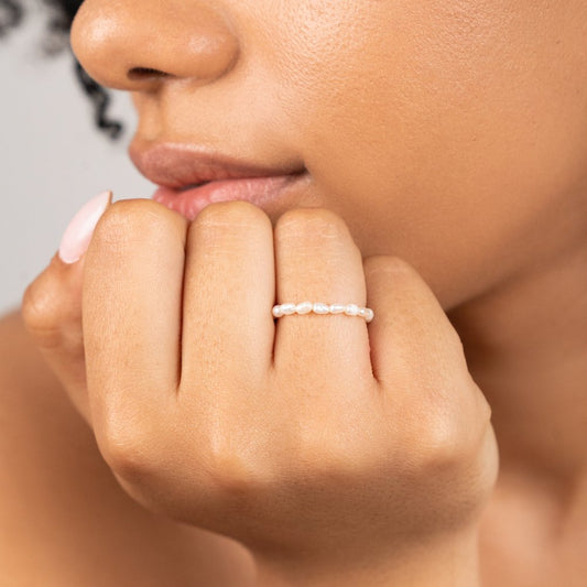 Bague Nona en perles d'eau douce