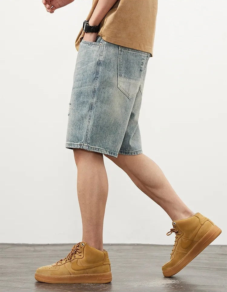 Short en denim pour hommes, style droit - Tomás