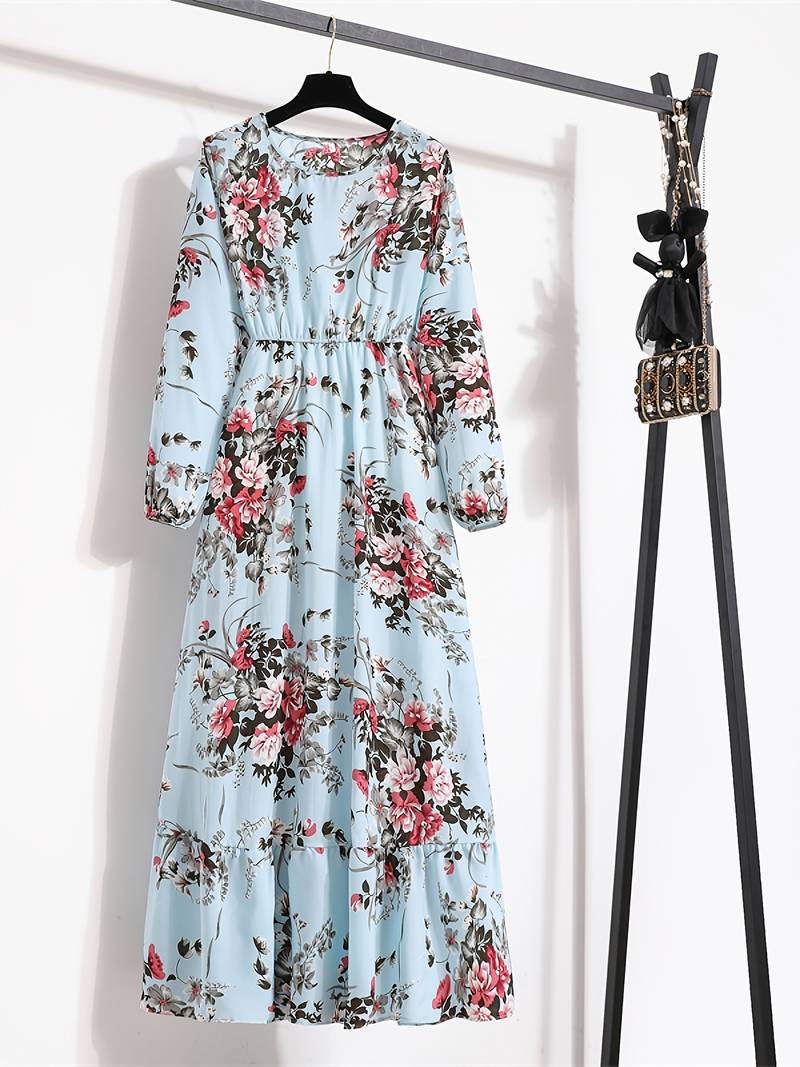 Abella - Robe longue à imprimé floral bohème