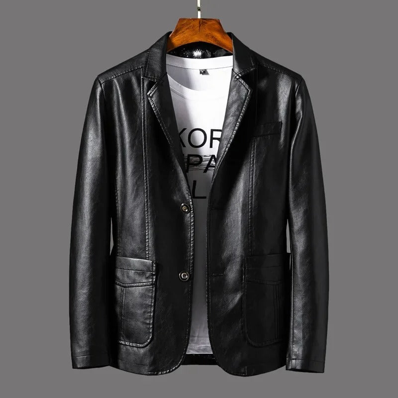 Rodo - Veste en cuir classique pour hommes