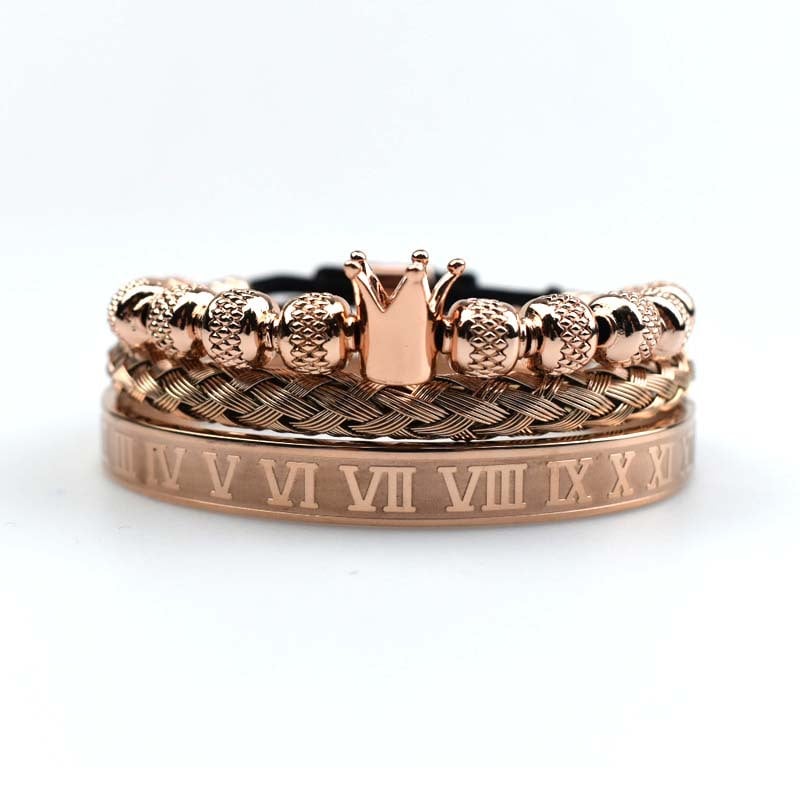 Bracelet homme Couronne impériale style romain - Magnus