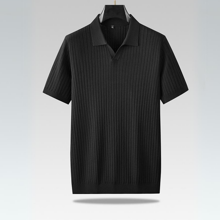 Polo pour homme tricoté de haute qualité pour un look côtier