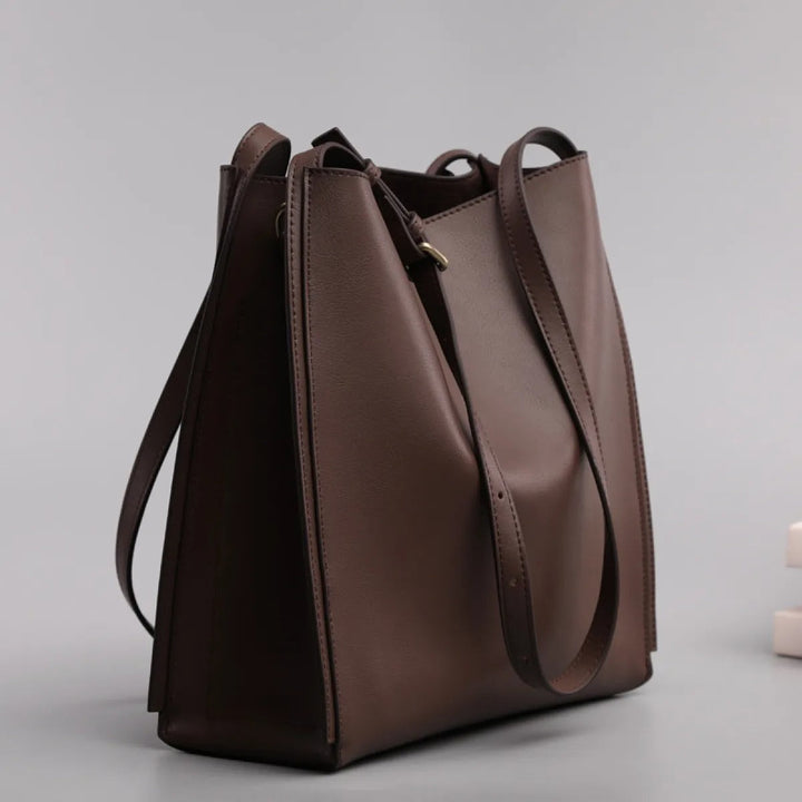 Sac shopper pour femme en cuir synthétique au design structuré - Natalia