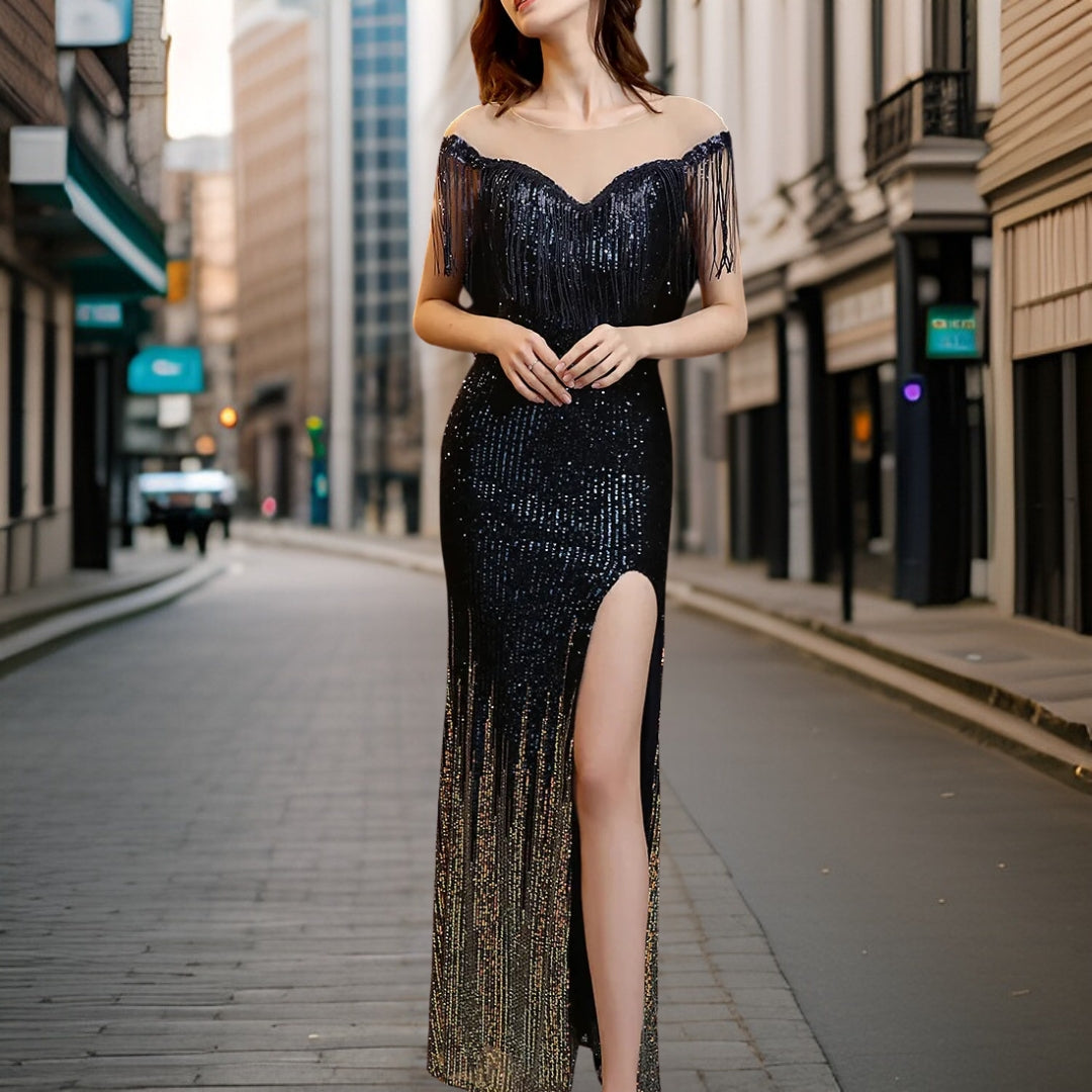 Ilva - Robe de soirée sexy à paillettes