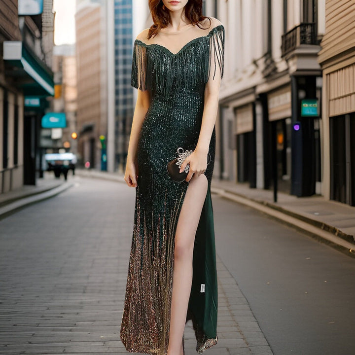 Ilva - Robe de soirée sexy à paillettes