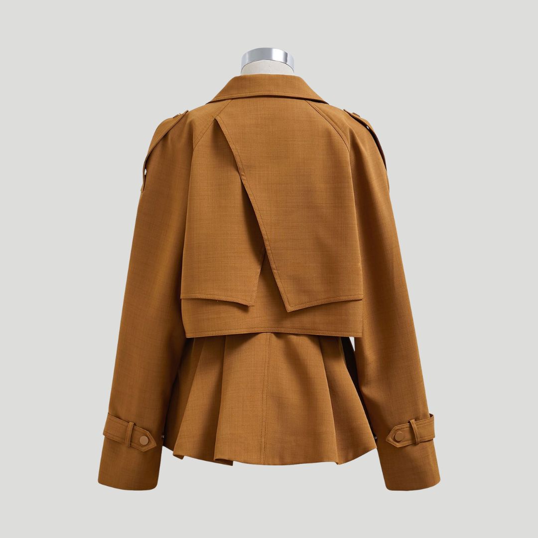 Veste péplum au col accrocheur et au design ajusté - Gemma