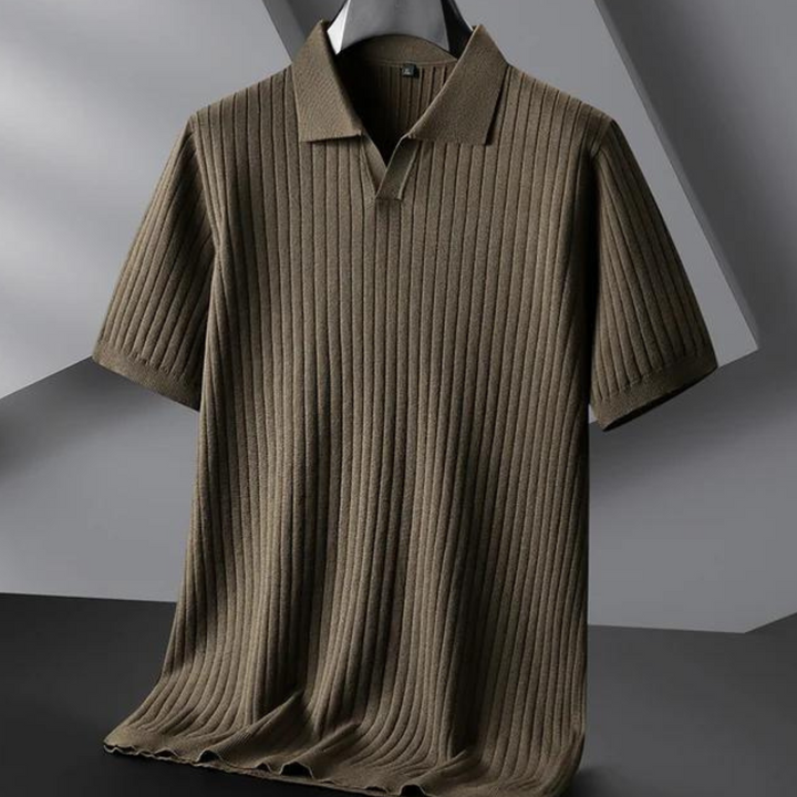 Polo pour homme tricoté de haute qualité pour un look côtier