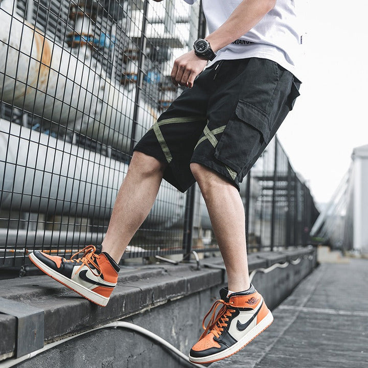 Short homme en coton au design urbain cargo - Damien