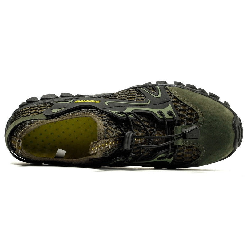 Chaussures de trekking pour hommes, semelle antidérapante en maille noire - Altus