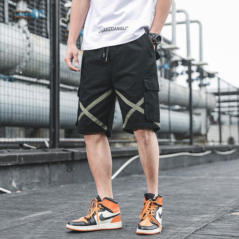 Short homme en coton au design urbain cargo - Damien
