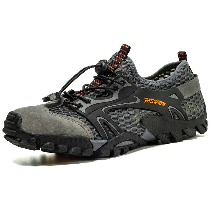 Chaussures de trekking pour hommes, semelle antidérapante en maille noire - Altus