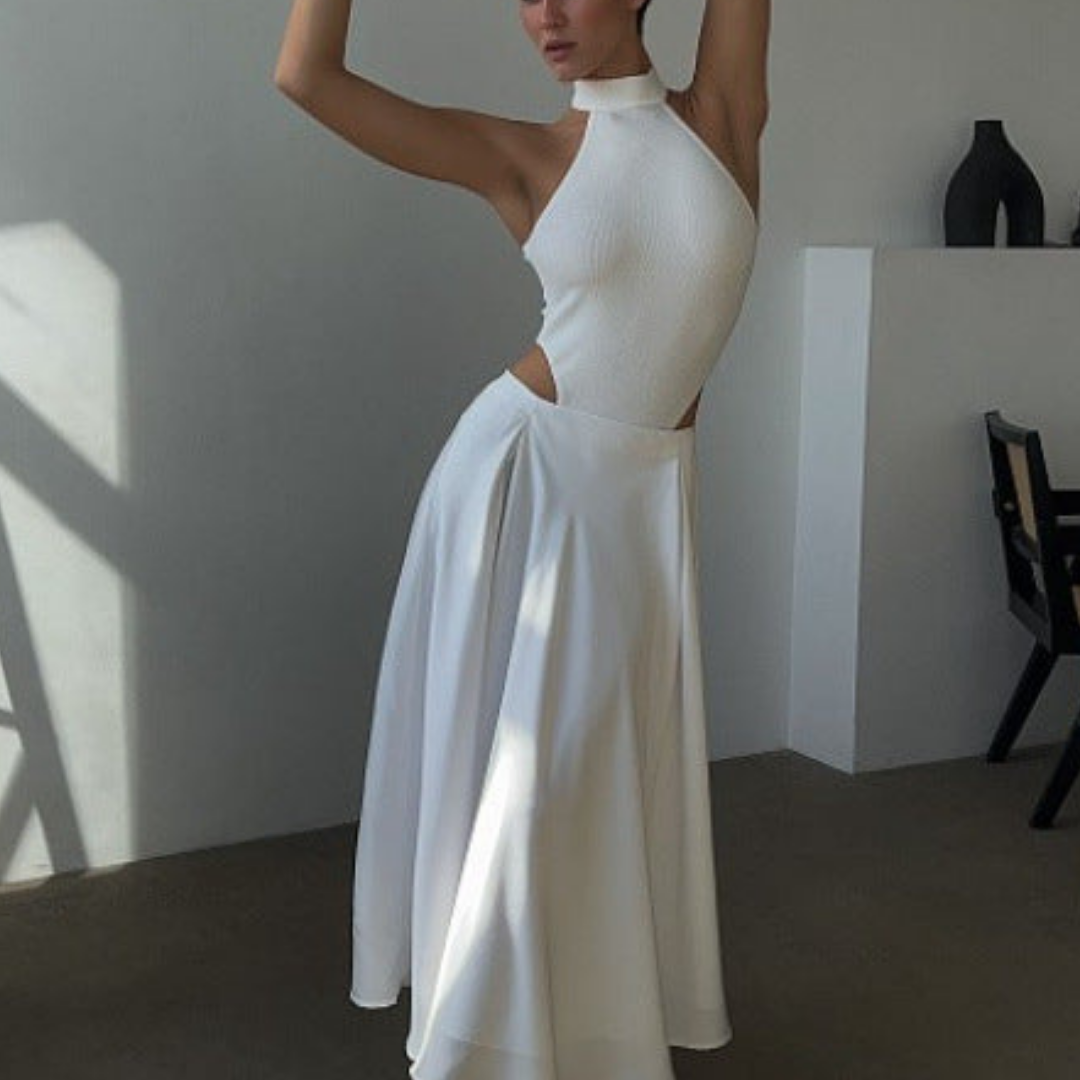 Maxi-jupe haute et stylée pour femmes - fluide