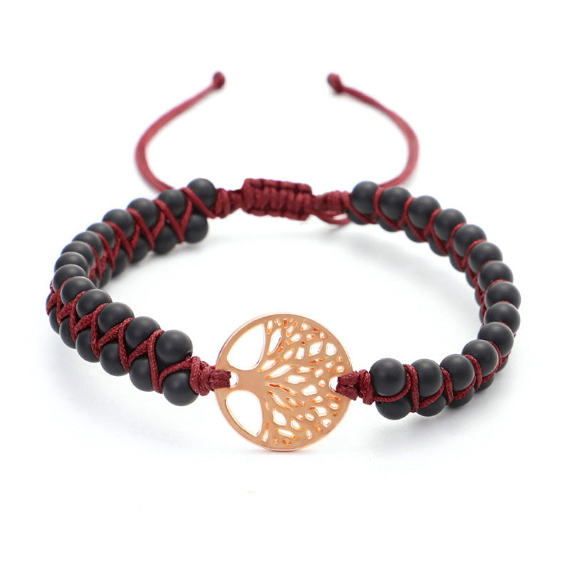 Bracelet de yoga avec breloque en forme d'arbre de vie