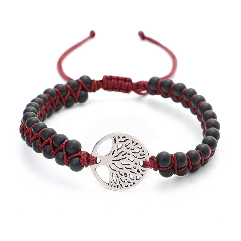 Bracelet de yoga avec breloque en forme d'arbre de vie