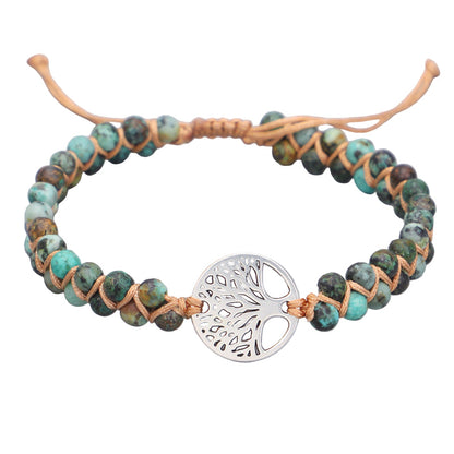 Bracelet de yoga avec breloque en forme d'arbre de vie