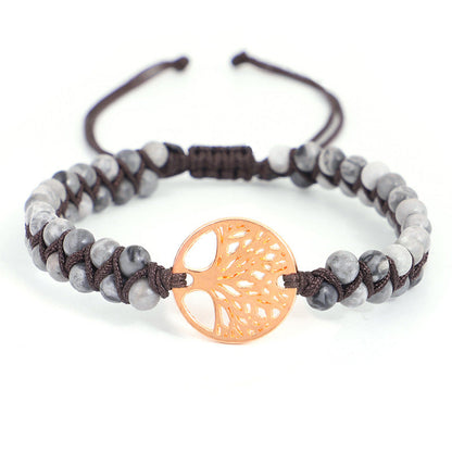 Bracelet de yoga avec breloque en forme d'arbre de vie