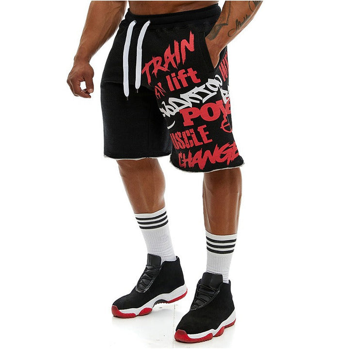 Short en coton pour homme typographie urbaine - Adrián