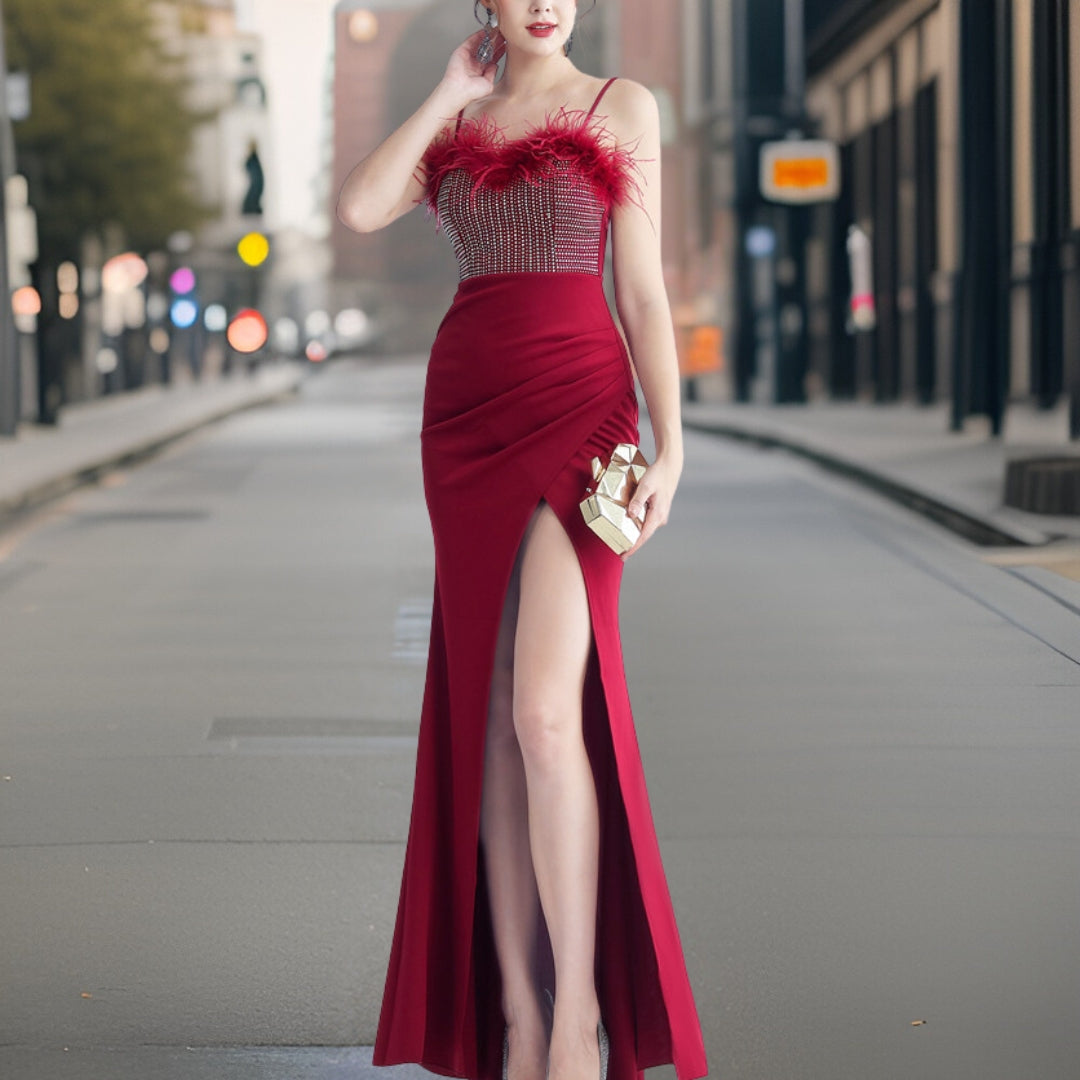 Luciana - Robe de soirée longue stylée