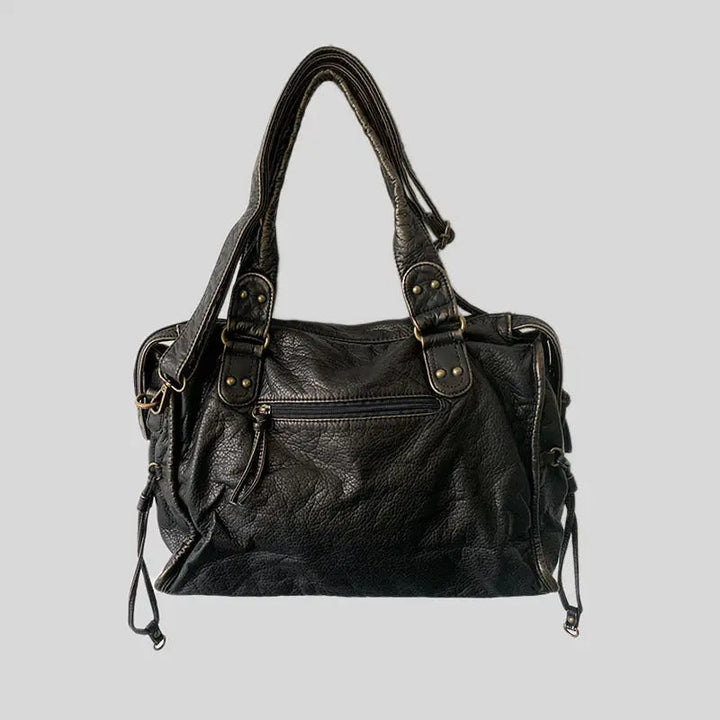 Jeoara - Sac fourre-tout en cuir vintage