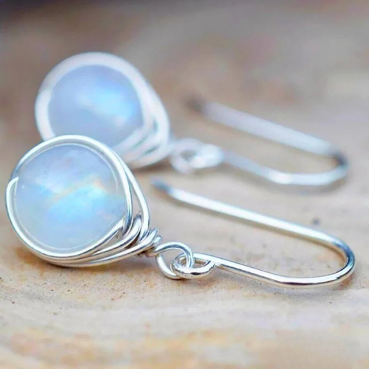 Boucles Doreilles Pierre De Lune Privée