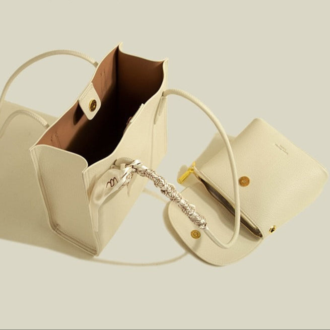 Sac à main en cuir verni texturé pour femmes avec sac à bandoulière - Renata
