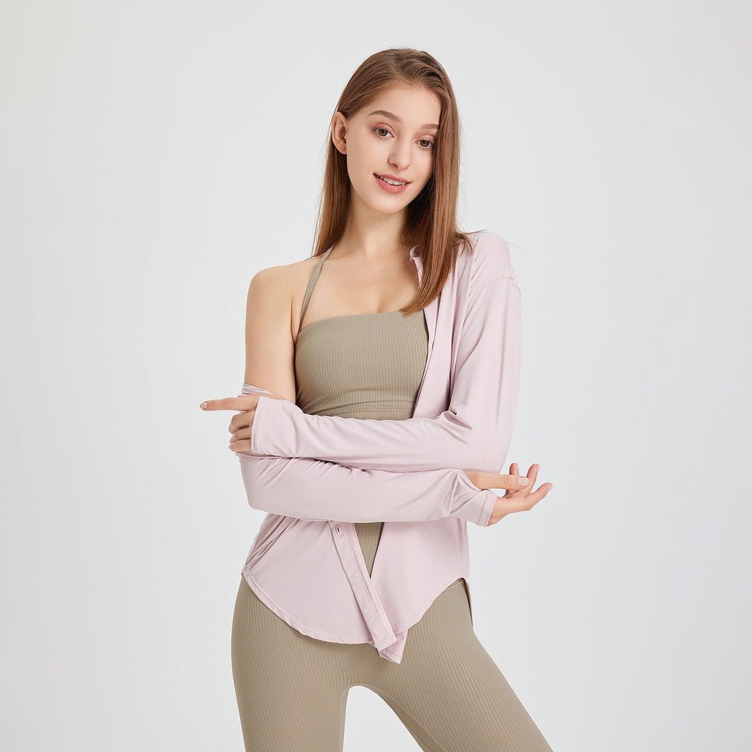 Yelos - Blouse d'entraînement à manches longues à la mode pour les femmes