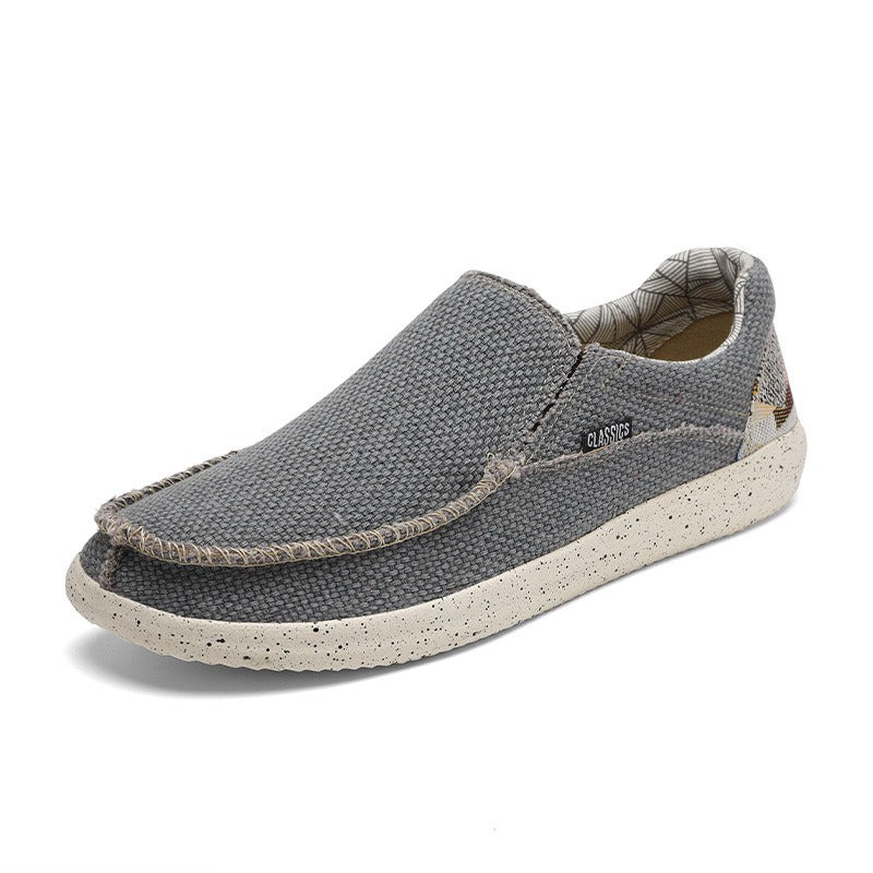 Baskets hommes décontractées en toile respirante beige - Arven