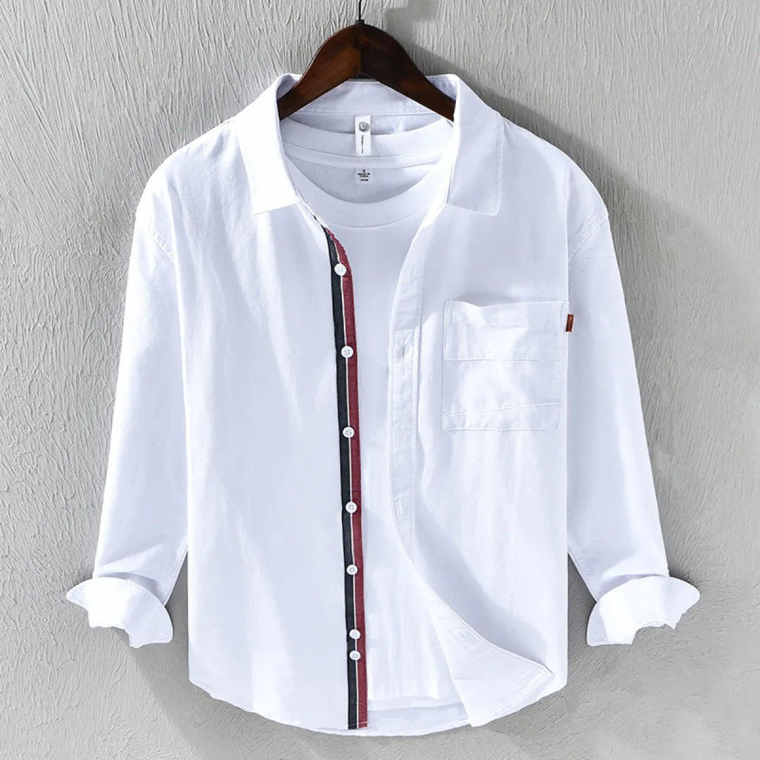 Chemise décontractée en coton oxford pour hommes - Mateo