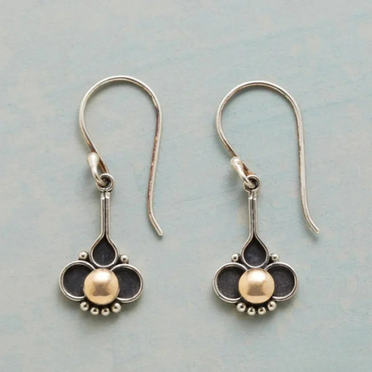 Boucles Doreilles Argent Trèfle Perles Collection Edition Limitée Exclusivité
