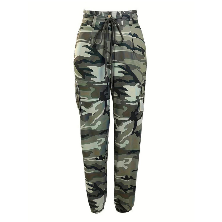 Jennifer - Pantalon imprimé camouflage ultra-extensible