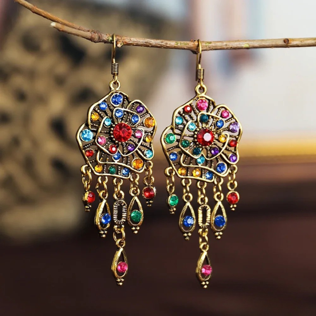 Boucles D'Oreilles Mandala Vintage Édition Limitée Collection Capsule