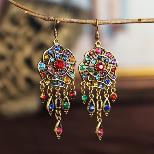 Boucles D'Oreilles Mandala Vintage Édition Limitée Collection Capsule