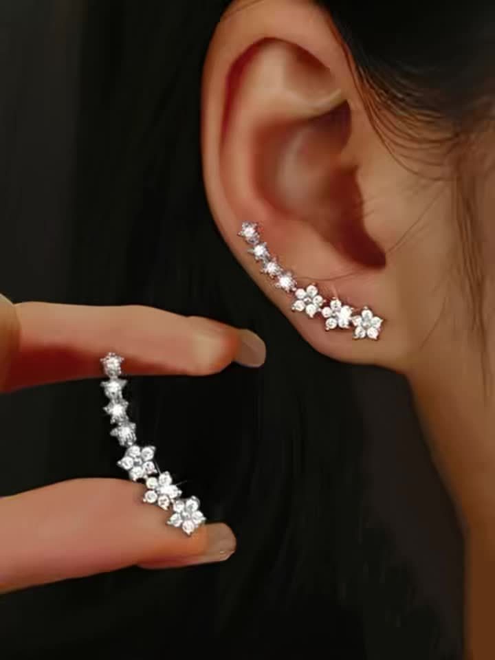 Boucles D Oreilles, Argent Or Rose Collection Édition Limitée Pour Tous Les Styles