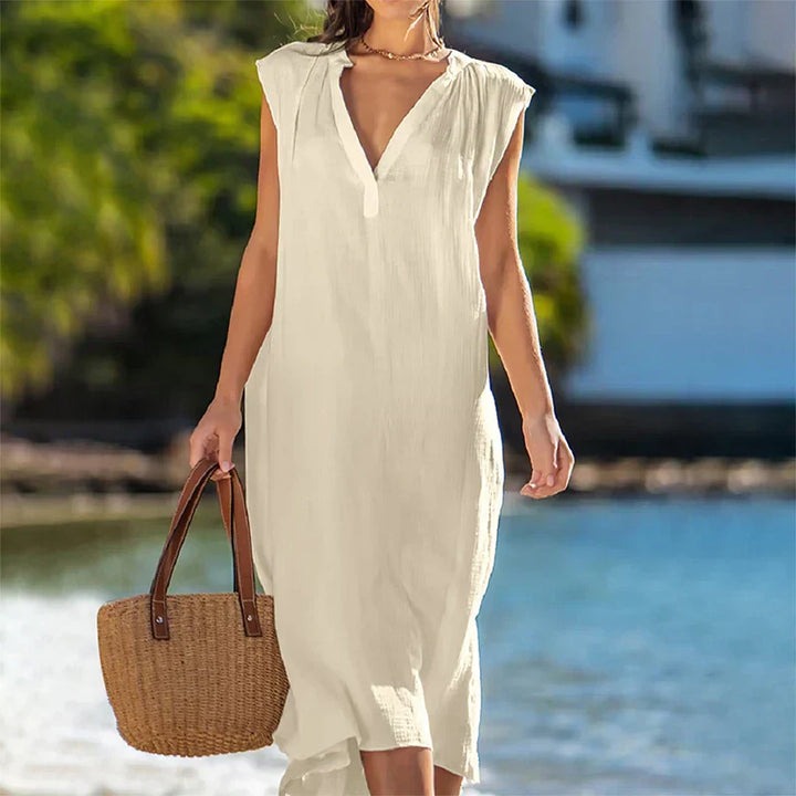 Karolina - Robe avec col en V