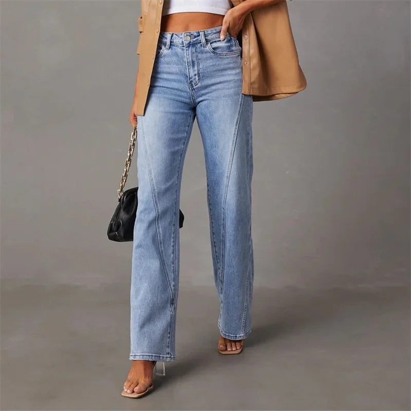 Classique pantalon de loisirs pour femmes - Jambe droite