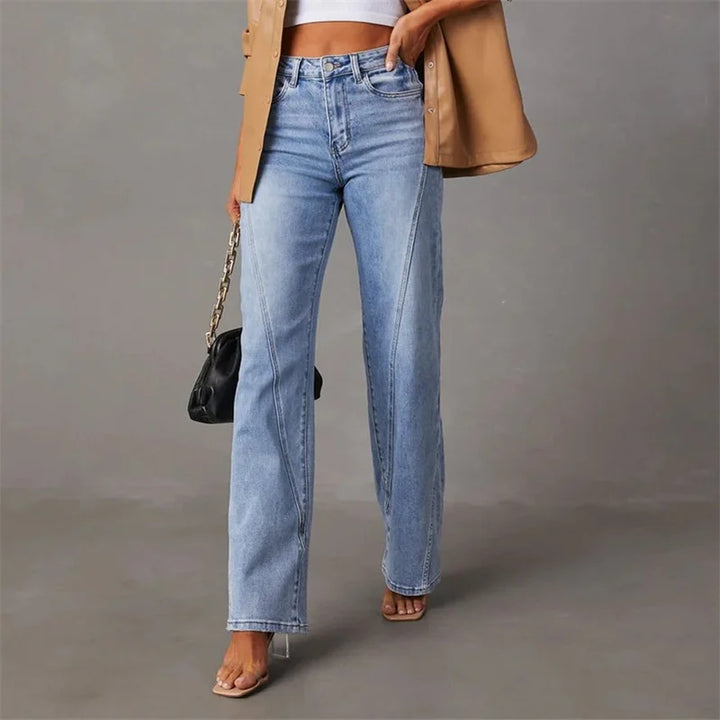 Classique pantalon de loisirs pour femmes - Jambe droite