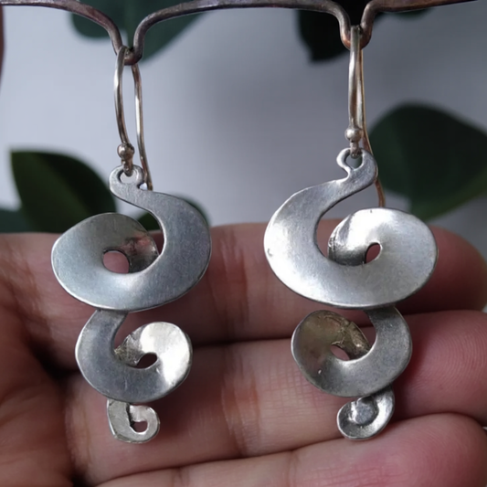 Boucles d Oreilles Argent Vintage Spirale Signature Edition Limitée Exclusivité