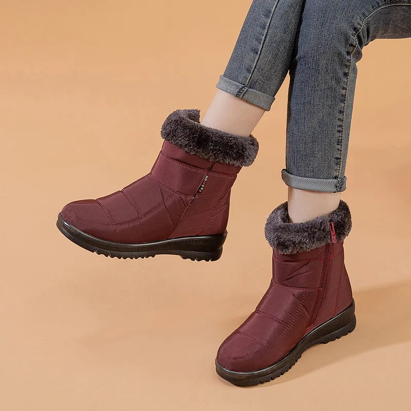 Alyna - Bottes Hivernales pour Femme Chaudes et Confortables